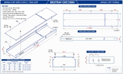 BESTRAY-CKC100H / Máng Cáp Kín Bestray 100×300×3000mm