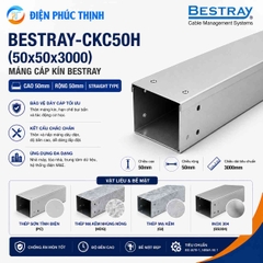 BESTRAY-CKC50H / Máng Cáp Bestray - Dạng Kín 50×50×3000mm