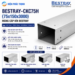 BESTRAY-CKC75H / Máng Cáp Bestray - Dạng Kín 75×150×3000mm