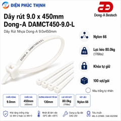 DONG-A-DAMCT450-9.0-L / Dây Rút Nhựa Dong-A 9.0×450mm
