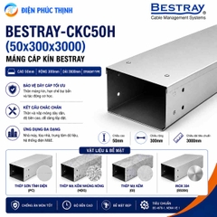 BESTRAY-CKC50H / Máng Cáp Bestray - Dạng Kín 50×300×3000mm