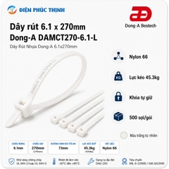 DONG-A-DAMCT270-6.1-L / Dây Rút Nhựa Dong-A 6.1×270mm