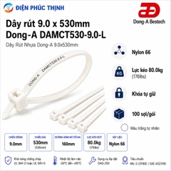 DONG-A-DAMCT530-9.0-L / Dây Rút Nhựa Dong-A 9.0×530mm