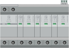 2905470 - Thiết bị chống sét lan truyền FLT-SEC-T1+T2-3S-350/25-FM / Plug-in lightning and surge arrester combination Phoenix Contact