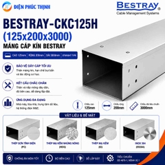 BESTRAY-CKC125H / Máng Cáp Kín Bestray 125×200×3000mm