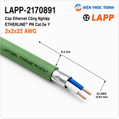 LAPP-2170891 / Cáp ETHERLINE PN Cat.5e Y 2x2x22 AWG
