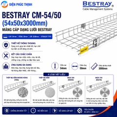 BESTRAY-CM54/50 / Máng Cáp Bestray - Dạng lưới 54×50×3000mm