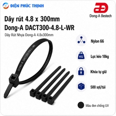 DONG-A-DACT300-4.8-L-WR / Dây Rút Nhựa Dong-A 4.8×300mm Chống UV