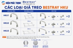BESTRAY-HKU / Giá Treo Kiểu U Cho Máng Lưới Bestray