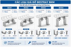 BESTRAY-BKM / Giá Đỡ Kiểu M Cho Máng Lưới Bestray