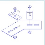 BESTRAY-BSK4 / Miếng Nối Đáy 45° Máng Lưới Bestray
