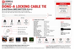 DONG-A-DACT210-3.6-L / Dây Rút Nhựa Dong-A 3.6x210mm
