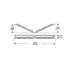 CP24BLY / Thanh đấu nối Panduit Mini-Com® 24 cổng - Kim Loại - Có Màn Chắn