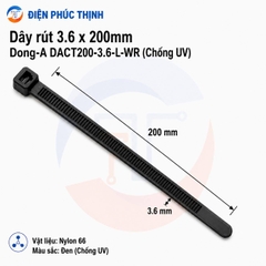 DONG-A-DACT200-3.6-L-WR / Dây Rút Nhựa Dong-A 3.6×200mm Chống UV