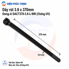 DONG-A-DACT370-3.6-L-WR / Dây Rút Nhựa Dong-A 3.6×370mm Chống UV