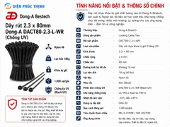 DONG-A-DACT80-2.3-L-WR / Dây Rút Nhựa Chống UV Dong-A 2.3×80mm