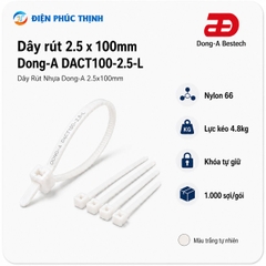 DONG-A-DACT100-2.5-L / Dây Rút Nhựa Dong-A 2.5x100mm