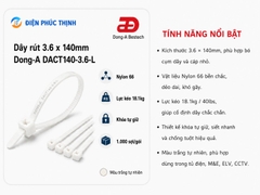 DONG-A-DACT140-3.6-L / Dây Rút Nhựa Dong-A 3.6x140mm