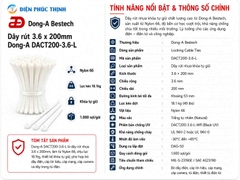 DONG-A-DACT140-3.6-L / Dây Rút Nhựa Dong-A 3.6x140mm