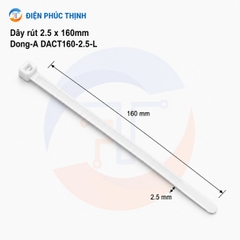 DONG-A-DACT160-2.5-L / Dây Rút Nhựa Dong-A 2.5x160mm