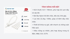 DONG-A-DACT190-4.8-L / Dây Rút Nhựa Dong-A 4.8x190mm