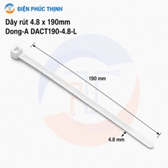 DONG-A-DACT190-4.8-L / Dây Rút Nhựa Dong-A 4.8x190mm