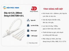 DONG-A-DACT280-4.8-L / Dây Rút Nhựa Dong-A 4.8x280mm