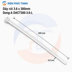 DONG-A-DACT300-3.6-L / Dây Rút Nhựa Dong-A 3.6x300mm