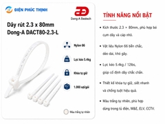 DONG-A-DACT80-2.3-L / Dây Rút Nhựa Dong-A 2.3x80mm