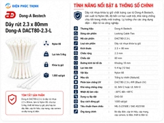 DONG-A-DACT80-2.3-L / Dây Rút Nhựa Dong-A 2.3x80mm