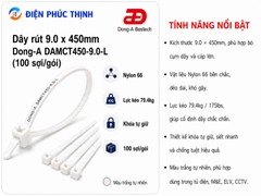 DONG-A-DAMCT450-9.0-L / Dây Rút Nhựa Dong-A 9.0×450mm