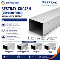 BESTRAY-CKC75H / Máng Cáp Bestray - Dạng Kín 75×400×3000mm