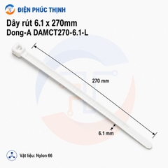 DONG-A-DAMCT270-6.1-L / Dây Rút Nhựa Dong-A 6.1×270mm