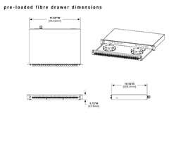 FD1W12BUDLCZ / Khay Chứa Sợi Quang Panduit - 12 Bộ Chuyển Đổi LC Duplex