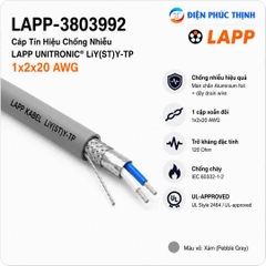 LAPP-3802854 / Cáp Tín Hiệu Chống Nhiễu LAPP UNITRONIC LiY(ST)Y-TP 1x2x20 AWG