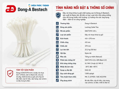 DONG-A-DACT370-4.8-L / Dây Rút Nhựa Dong-A 4.8x370mm