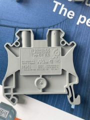 3044092 - Cầu đấu dây / Terminal Block UT 2,5-PE - vặn vít 2.5mm2, rộng 5.2mm, màu vàng-xanh lá - Phoenix Contact