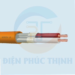 7R-2511RD2 / Dây Cáp Điện Norden 1 Pair 2.5 Sq.mm XLPE + Mica Tape Insulated Fire Resistant Cable HFFR, Al/Pet Foil, 600/1000V (500m/cuộn)