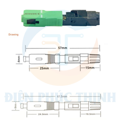 37-SLC3  / Đầu Nối Nhanh Norden LC/APC Singlemode