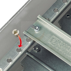 0801733 - Thanh ray DIN đục lỗ / DIN Rail NS 35/ 7,5 PERF 2000MM hãng Phoenix Contact