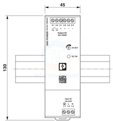 1096432 - Bộ cấp nguồn / Power supply unit UNO2-PS/1AC/24DC/240W hãng Phoenix Contact