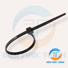 DR-BK-4x150 / Dây rút nhựa VNplastic 4x150 Màu Đen - Chống Đứt Gãy - Chịu Nhiệt Đến 85℃