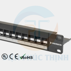 121-31P18048B / Thanh Quản Lý Cáp Norden Category 6 UTP Patch Panel Blank Punch Down 48 Port