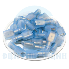 MDFNYD2-250 / Đầu Cosse Ngắt Phụ Cách Điện Nylon (Đực) Uốn Đôi KST 1.5-2.5 mm - NYLON-FULLY INSULATED DOUBLE CRIMP MALE DISCONNECTORS