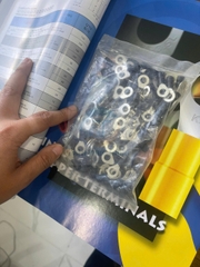 KST-RV3-6 / Đầu Cosse Tròn Bọc Nhựa KST 2.5-4 mm2 (100 Cái/Bịch) - VINYL- INSULATED RING TERMINALS