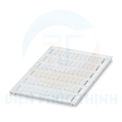 0828734 - Marker for terminal blocks UCT-TM 6 / Nhãn trắng đánh số gắn cầu đấu hãng Phoenix Contact