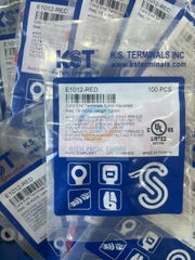 KST-E1012 / Đầu cosse pin rỗng bọc nhựa 1 mm2 - NYLON-INSULATED CORD END TERMINALS (E SERIES) hãng KST