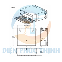 FSC24 / Hộp Phối Quang Opticom® - 24 Mối Nối - Màu Đen