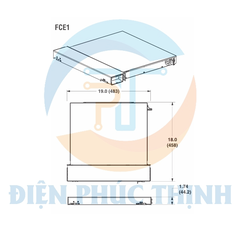 FSC24 / Hộp Phối Quang Opticom® - 24 Mối Nối - Màu Đen
