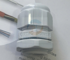 OMRL04-R / Ốc Siết Cáp Ortac Nhựa Màu Xám Trắng M20x1.5 (Loại M20s / M20K) Halogen Free Đạt Chuẩn VDE / EU
